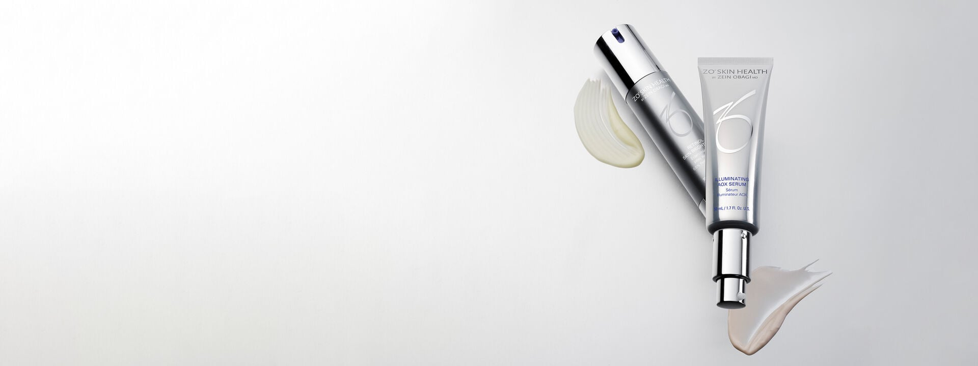 Illuminating AOX  Seum with cream swatch